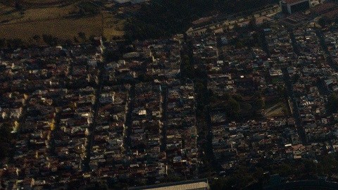 El Estadio Cuauhtémoc desde el aire, hogar del Puebla FC,