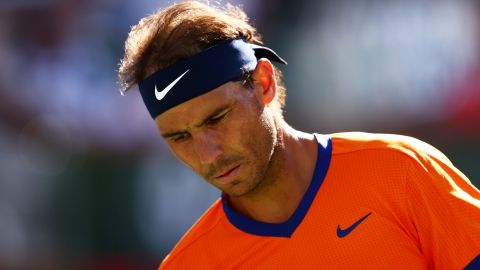 Nadal sintió molestias al respirar en la final del Indian Wells.