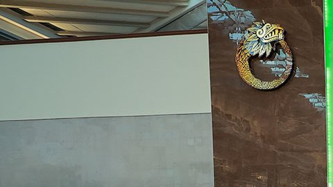 Entrada del Aeroperto Internacional Felipe Ángeles, AIFA, una de las obras de la actual administración.