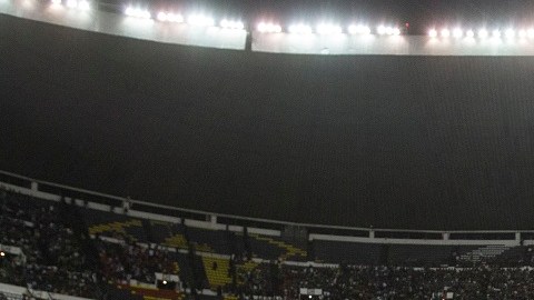 Jugadores de la US Soccer en el Estadio Azteca.