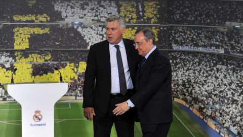 Florentino Pérez respalda el proceso de Carlo Ancelotti.