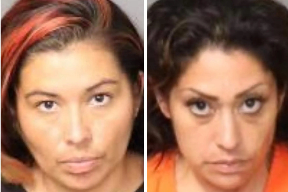 Lizeth Iguado, de 33 años, y Felicia Gonzales, de 39, supuestamente intentaron robar un vehículo a punta de pistola.