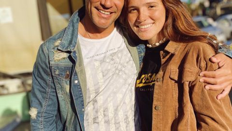 Cristián de la Fuente con su hija Laura
