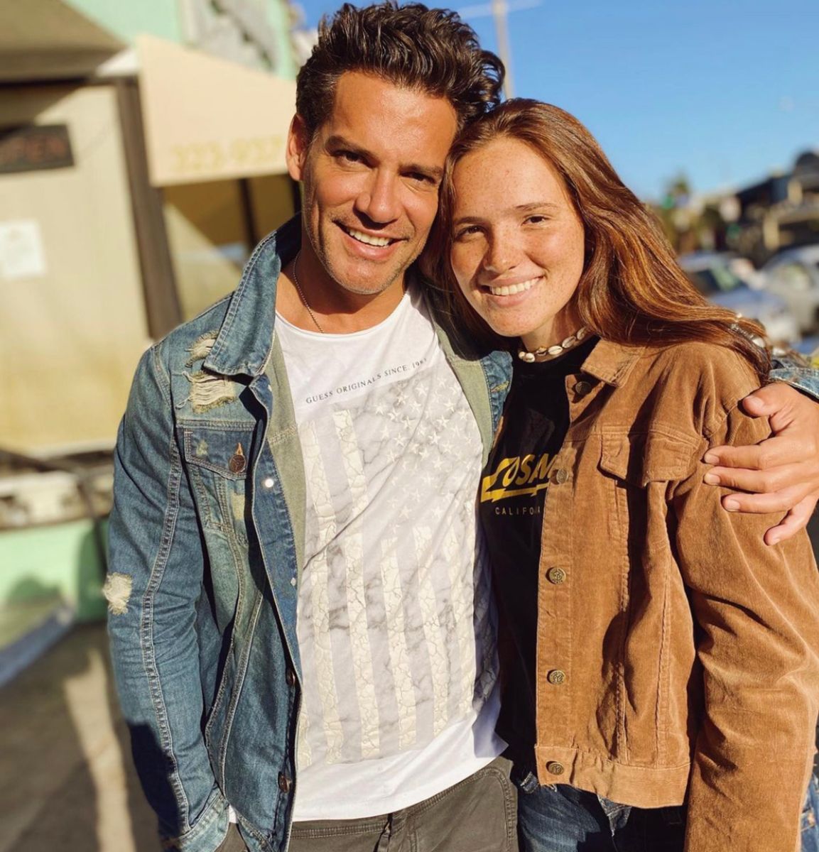 Cristián de la Fuente con su hija Laura.