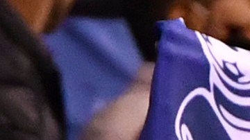 Afición del Puebla en el Estadio Cuauhtémoc.