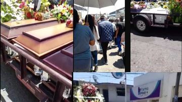 Despiden a 5 familiares de una mujer de Chicago. Los asesinó un cártel que irrumpió en un palenque clandestino en Michoacán, México.