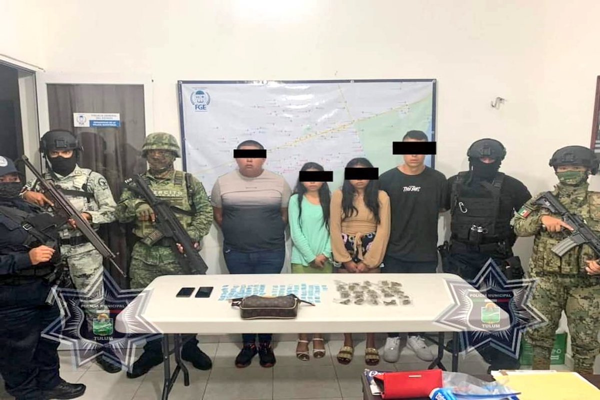Policía mexicana desarticula a red de operadores del Cártel de Sinaloa en Tulum.