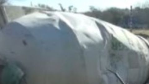 El aparatoso accidente mortal.