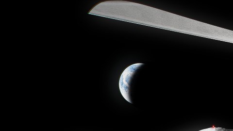 Ilustración de un astronauta de Artemis