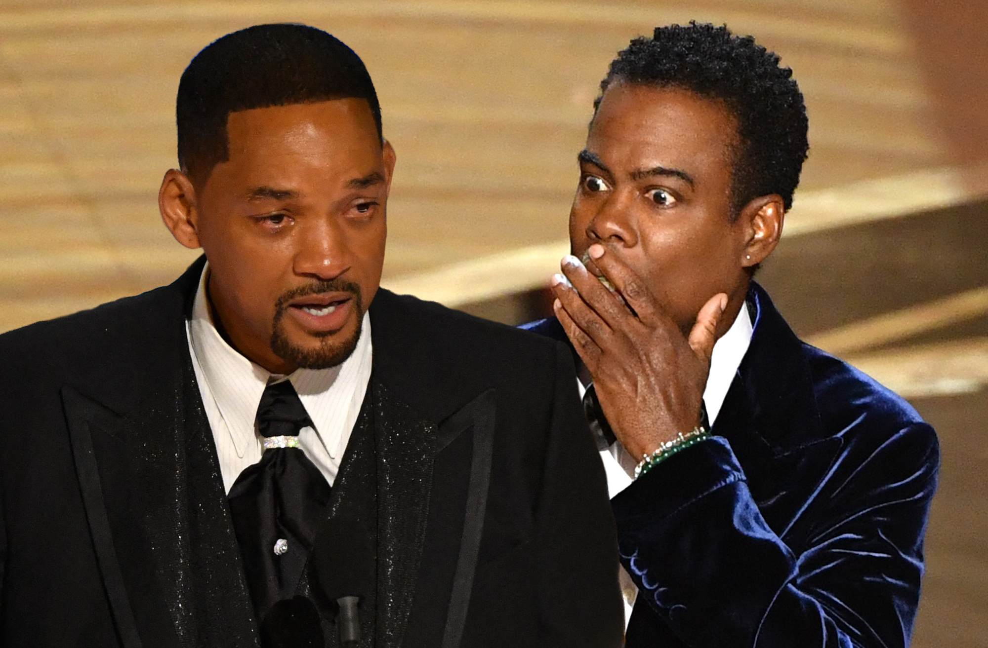 Will Smith y Chris Rock en los Premios Oscar 2022.