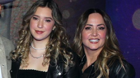 Andrea Legarreta y su hija Mía Rubín.