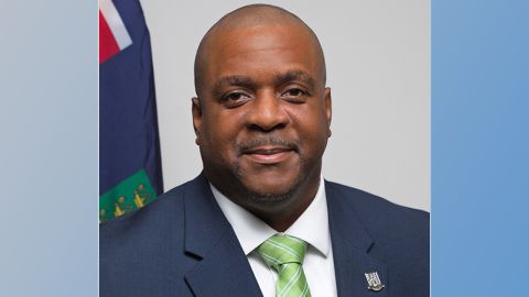 El primer ministro de las Islas Vírgenes Británicas, Andrew A. Fahie