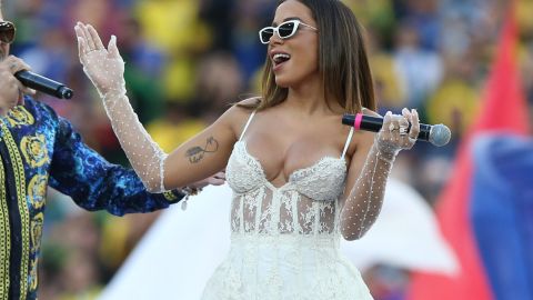 Anitta en la Copa América 2018.