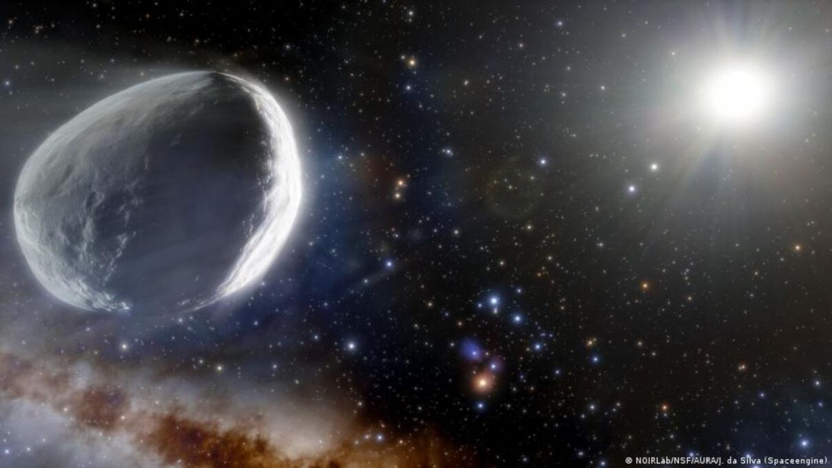 Ilustración del cometa Bernardinelli-Bernstein.
