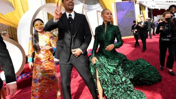 Will Smith y Jada Pinkett Smith en la alfombra roja de los Premios Óscar 2022.