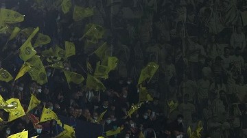 Aficionados del Villarreal presentes en el partido contra el Bayern Múnich.
