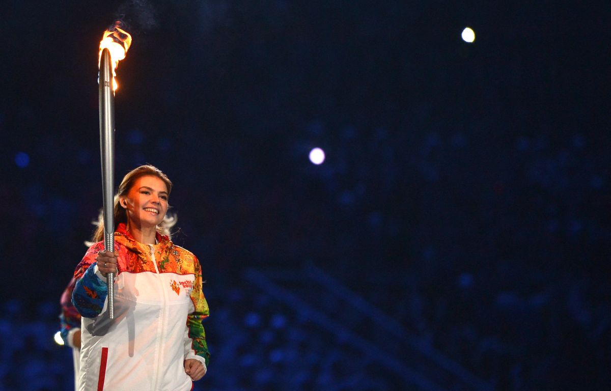 Alina Kabayeva durante los Juegos Olímpicos de Sochi en 2014.