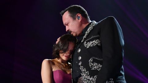 Pepe y Ángela Aguilar | Gustavo Caballero/Getty Images for iHeart Radio.