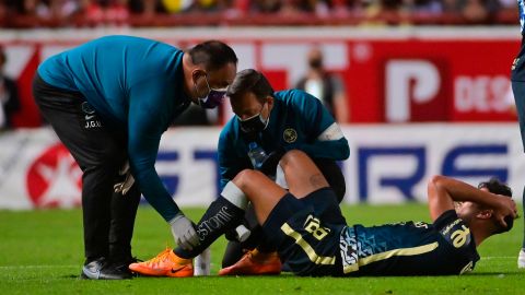 Bruno Valdez se lesionó en el partido contra Necaxa.