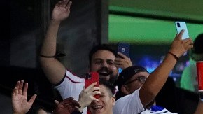 Aficionados de las Chivas estuvieron presentes en  el Estadio Azteca.