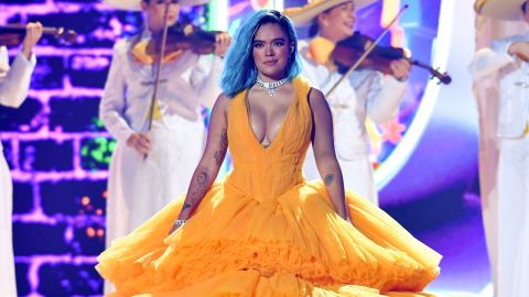 Karol G en los Premios Juventud 2021.