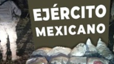 Militares mexicanos decomisan más de 1,000 libras de drogas en Sonora.