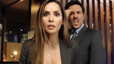 Carmen Villalobos y Sebastián Martínez protagonizan 'Hasta Que La Plata Nos Separe'.