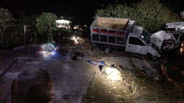 Camioneta con migrantes se queda sin frenos y choca en México; hay cuatro muertos