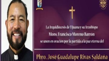 Asesinan al sacerdote José Guadalupe Rivas en una cabaña, en Baja California, México.