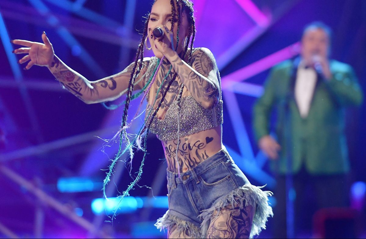 Belinda en los Spotify Mexico Awards 2020.
