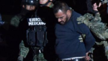Cholo Iván, guardaespaldas del Chapo Guzmán, durante su captura en 2016.