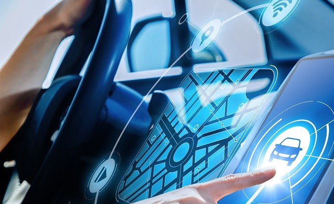 Tablero de auto eléctrico