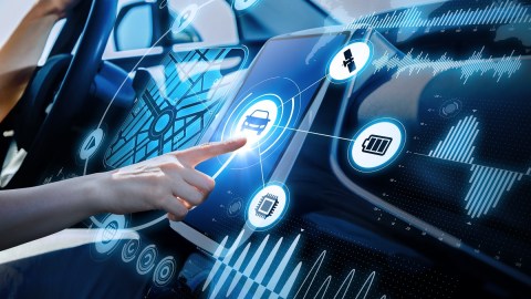 Tablero de auto eléctrico