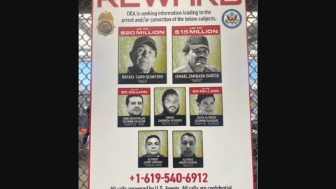 DEA difunde nuevo póster contra el Cártel de Sinaloa, estos son los narcos más buscados.