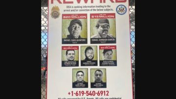 DEA difunde nuevo póster contra el Cártel de Sinaloa, estos son los narcos más buscados.