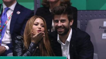 Shakira y Gerard Piqué en el último duelo entre Rafael Nadal y Denis Shapovalov en la Copa Davis 2019.