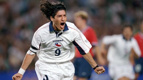 Iván Zamorano vistió la camiseta de Chile durante 14 años.