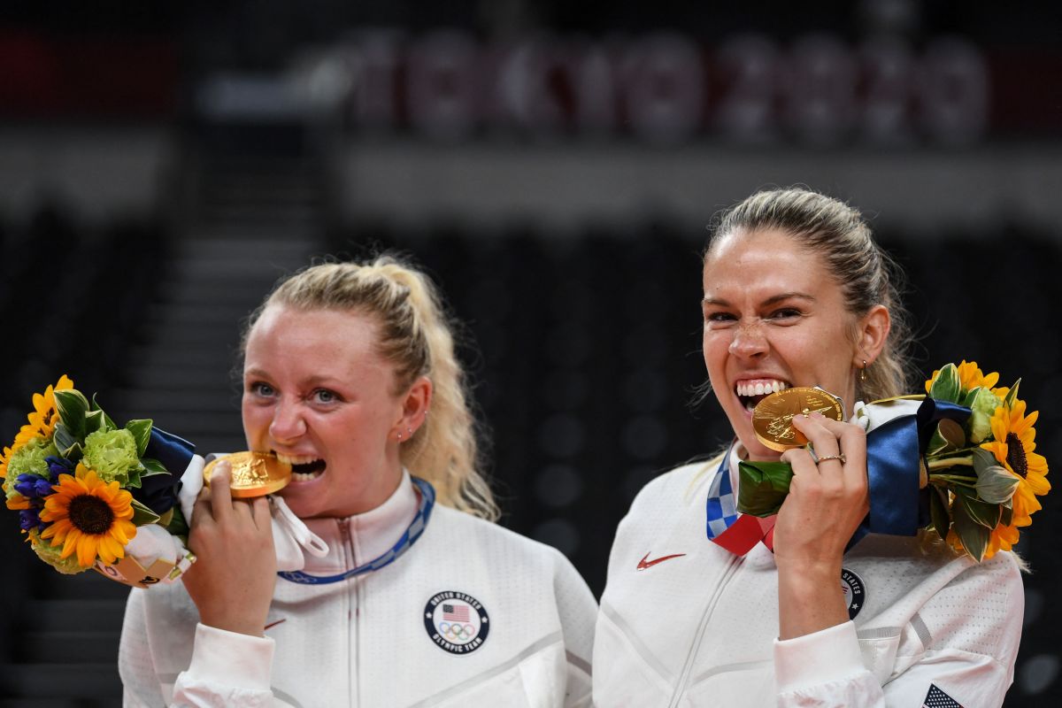 An Olympic gold medal was stolen in Anaheim for American volleyball champions at the 2020 Tokyo Games