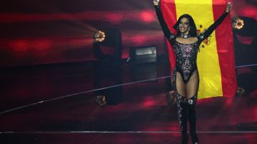La cantante cubano-española Chanel Terrero en la presentación de los finalistas del Festival de la Canción Eurovision 2022.