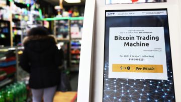 Un cajero automático de bitcoin