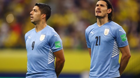 Edinson Cavani y Luis Suárez