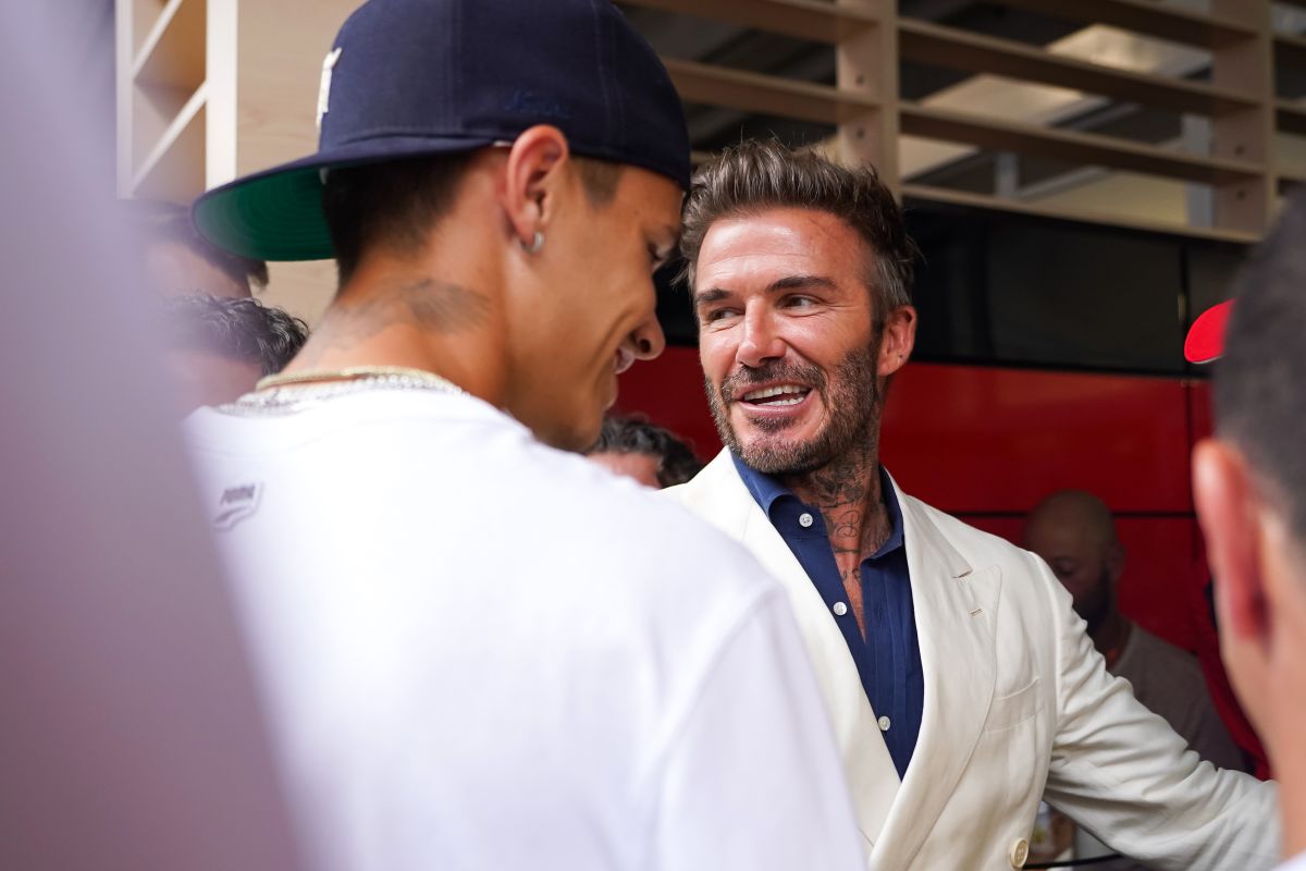 David Beckham presente en el GP de Miami de la Fórmula 1.