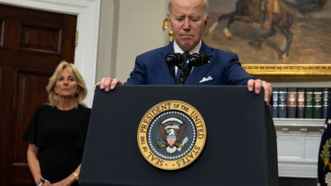 Joe y Jill Biden estuvieron juntos cuando el presidente lamentó el tiroteo en Uvalde ante la nación.