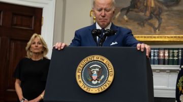 Joe y Jill Biden estuvieron juntos cuando el presidente lamentó el tiroteo en Uvalde ante la nación.