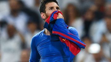 Lionel Messi celebró su gol 500 en el 2017.