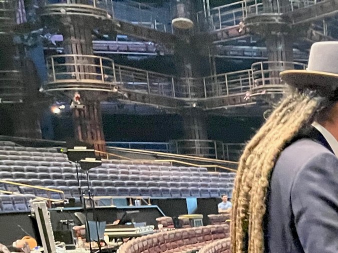 David Diamante con su larga cabellera en Las Vegas. /Ricardo López J.