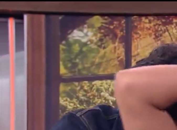 Francisca en su personaje de Mela con Luis Roberto Guzmán