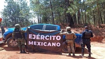 Operativo militar en Michoacán.