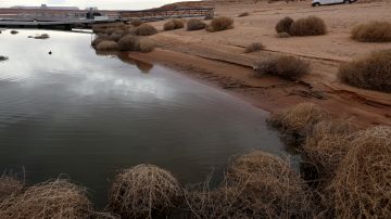 Restos humanos encontrados en barril en área seca del lago Mead que descendió a un mínimo histórico a causa de la sequía