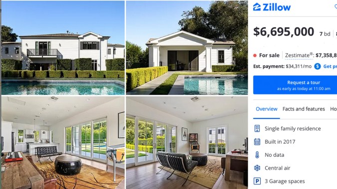 René Pérez adecuó la casa de huéspedes en un estudio de grabación (Zillow)